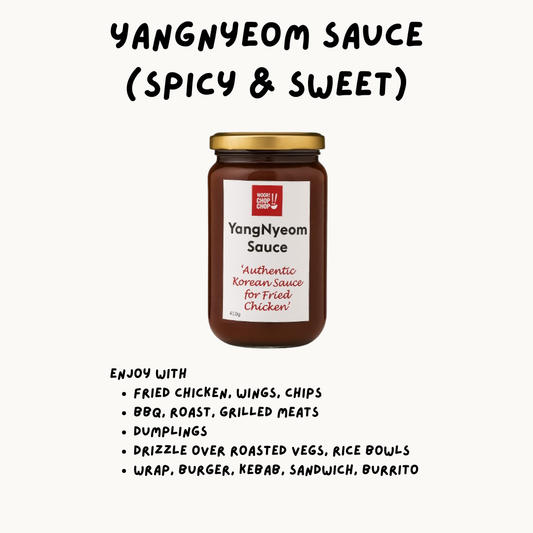 WOORI CHOPCHOP Korean Hot YangNyeom Sauce | Spicy & Sweet Glaze (410g)