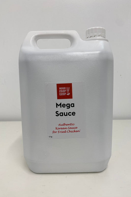 Bulk container of 'Mega Sauce'