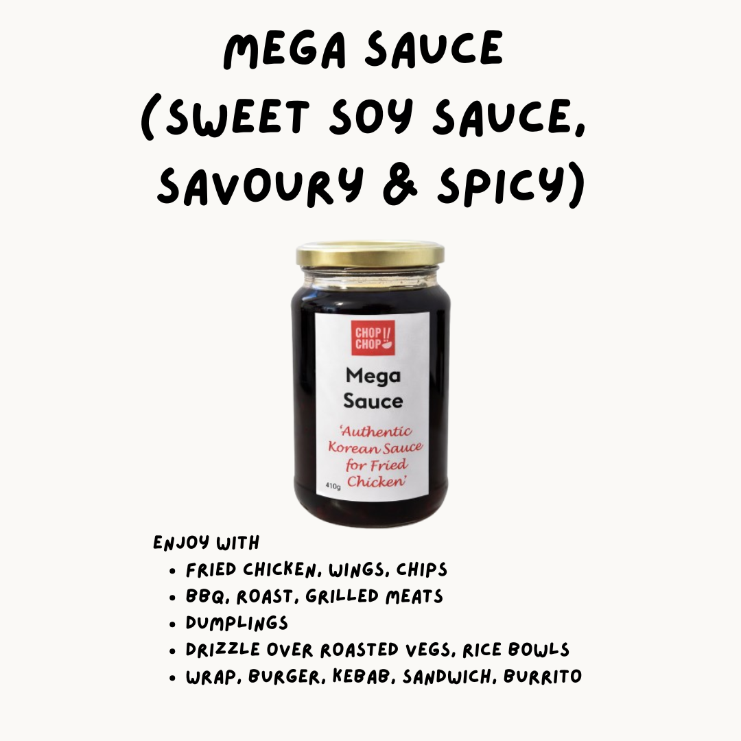 WOORI CHOPCHOP Mega Sauce (410g) | Soy Sauce Glaze with Sweet, Savoury & Spicy