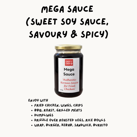 WOORI CHOPCHOP Mega Sauce (410g) | Soy Sauce Glaze with Sweet, Savoury & Spicy