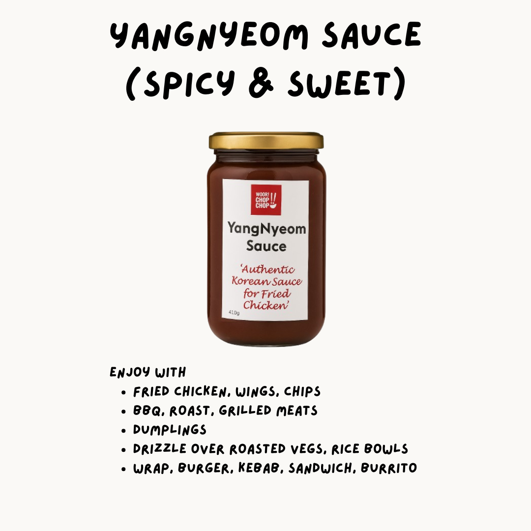 WOORI CHOPCHOP Korean Hot YangNyeom Sauce | Spicy & Sweet Glaze (410g)